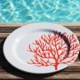 Set de 6 assiettes Corail Rouge - petite