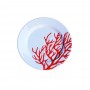 Set de 6 assiettes Corail Rouge - petite