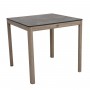 Table 80x80cm SKAAL en Duratek - plateau HPL ardoise TA02294