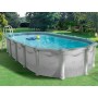 Piscine hors-sol en acier ovale Vogue Discovery beige 7,11x3,66m x ht 1,32m