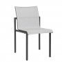 Chaise Empilable BASTINGAGE Aluminium gris espace CH06121