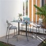 Horizon table haute Allure plateau HPL 115x69 cm Ciment