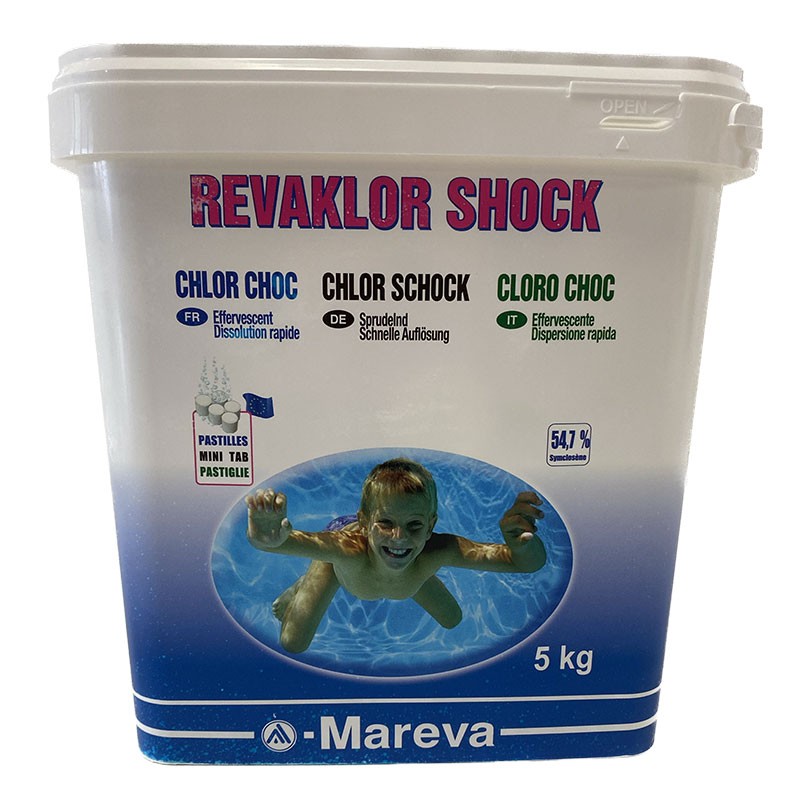 Aquastore  Chlore choc en galets : Reva-Klor choc 50 de Mareva