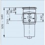 Skimmer OWM blanc pour piscine en béton