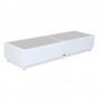 Table basse Rancho alu blanc 160x50cm TA02051