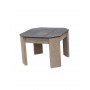 Table basse COPENHAGUE en Durateck - Plateau en lattes HPL ardise