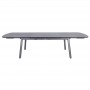 Table extensible COPENHAGUE 200-300cm alu gris HPL ardoise TA04207