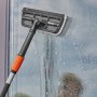 Cleansystem Fensterwischer, Fensterreiniger mit Mikrovlies und Abziehlippe