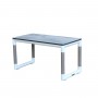 Table basse BASTINGAGE 35x70cm aluminium blanc Duratek TA06104