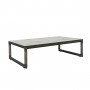 Table basse BASTINGAGE 140x80cm aluminium gris avec Duratek TA06197